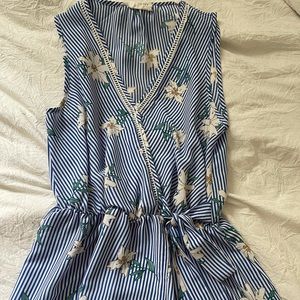 Sienna Sky Striped floral tank top